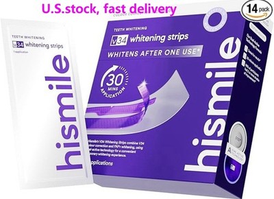 hismile V34 Teeth Whitening Strips 14 Pack Whitening Strip Treatment