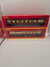 2 x Hornby 00 BR Hawksworth Coaches R4406A & R4493A Brake 3rd & 1st Class