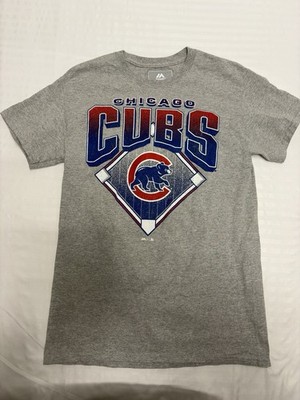 Chicago Cubs Adult Size Small T-Shirt Highlight Maker Cubbies Gray Baseball MLB