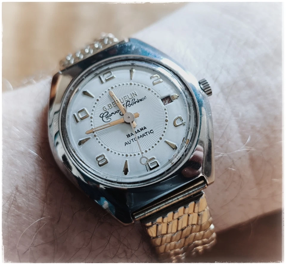 Cuervo Y Sobrinos (George Beguelin) Automatikuhr 1960er Jahre, revisioniert - Bild 2 von 4