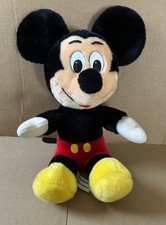 Vintage Disneyland Walt Disney World Mickey Mouse Plush Stuffed Animal 14" 1980s