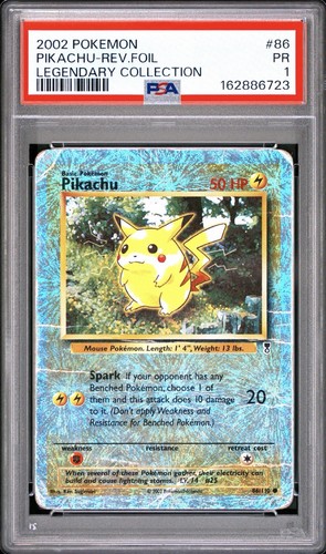 Pikachu graded PSA 1 for sale on eBay