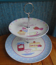 2 tier XL cake stand Time to Bake  Boxed & unused