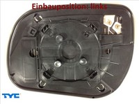 TYC 336-0064-1 Spiegelglas FüR AußEnspiegel Links FüR Toyota