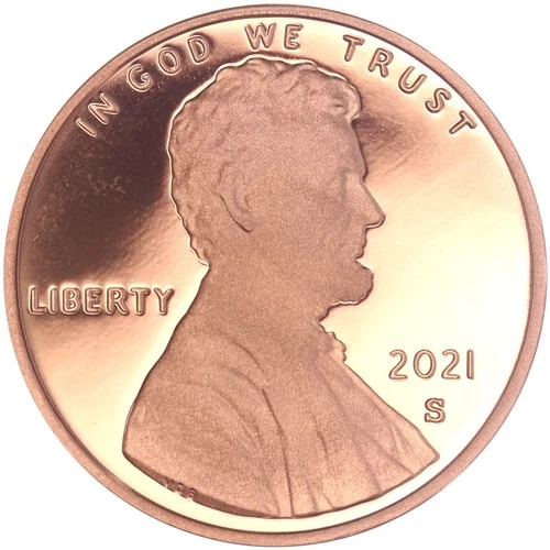 2021-S Lincoln Shield Cent Proof — photo from another recent sale