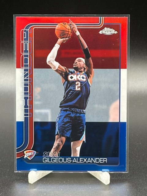 2025-26 Topps Chrome Update Series - Shai Gilgeous-Alexander #10 Red White &