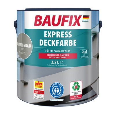 Express Deckfarbe mittelgrau