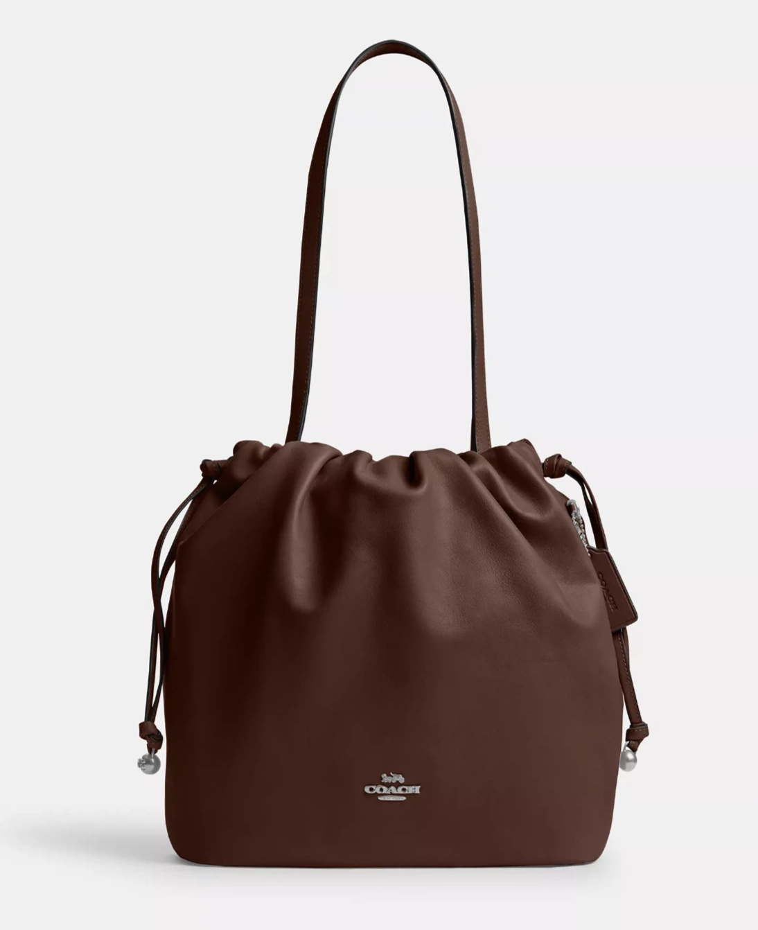COACH Faye Drawstring Tote in Maple Brown - Brand New CV947