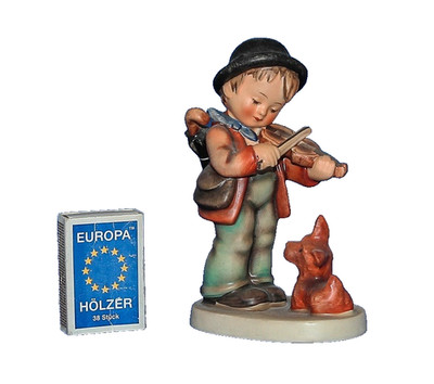 HUMMEL Geigerlein mit Hund 1956-1959 FM TMK 3 Figur Nr. 1 Puppy Love Goebel