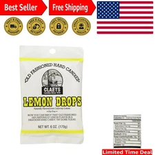 Claey's Old Fashioned Hard Candy Lemon, 6 Ounce