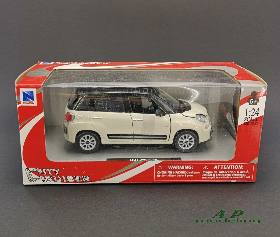 modellino auto scala 1/24 fiat 500 l cinquecento modellini collezione welly - Immagine 3 di 4