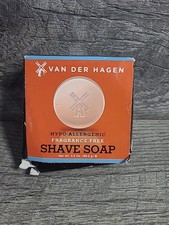 Van Der Hagen Unscented Luxury Shave Soap 3.5oz Hypo-Allergenic Damaged Box