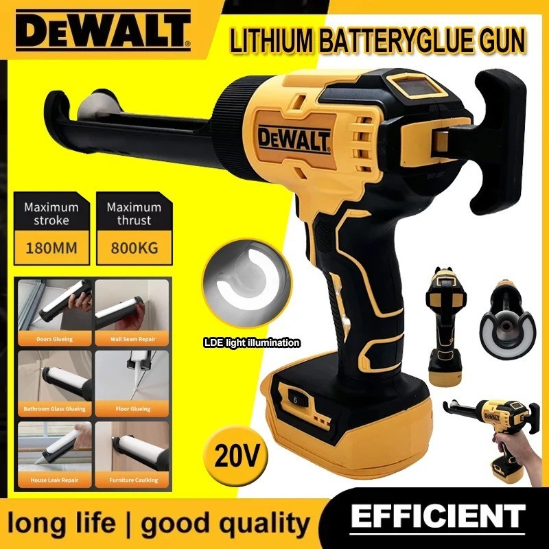 Dewalt Pistola Silicone a Batteria 20V XR - Professionale Senza Batteria