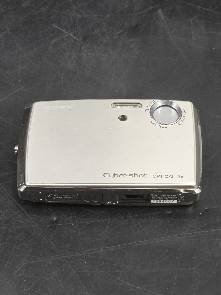 Sony Cyber-shot DSC-T33 5.1MP Digital Camera - Silver for sale