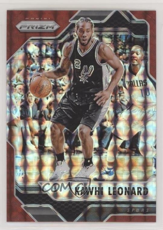 2016-17 Panini Prizm Mosaic Red Kawhi Leonard #52 9l4