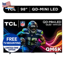 98" Class QM6K Series Qd-Mini LED QLED 4K UHD HDR Smart Google TV 144Hz USA ONLY