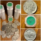 1936-P Buffalo Nickel Rolls. All Readable Dates!  40 Nickels, $2 Face!