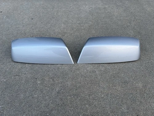 OEM Set 2 Chevy Silverado GMC Sierra Mirror Covers Silver Used 14 15 16 17 18