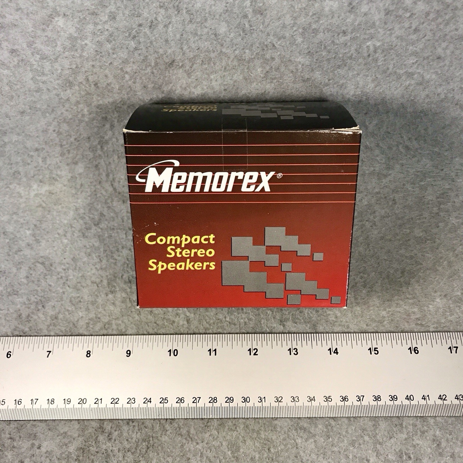 Vintage Memorex Compact Stereo Travel Speakers Portable Plug