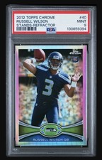 ?2012 Topps Chrome #40 Russell Wilson REFRACTOR Rookie Card RC PSA 9 MINT?. rookie card picture