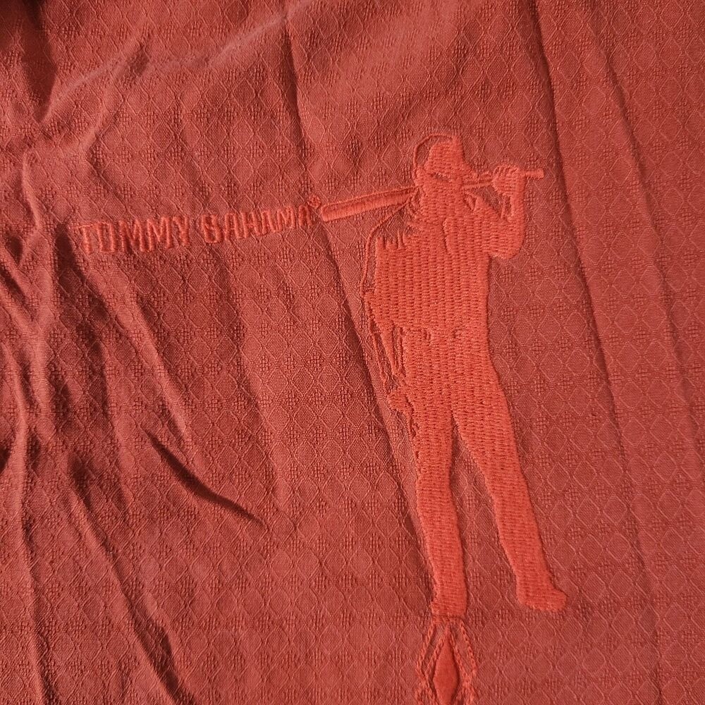 Tommy Bahama Silk Camp Shirt Boston Red Sox MLB Baseball Embroidered Men's M