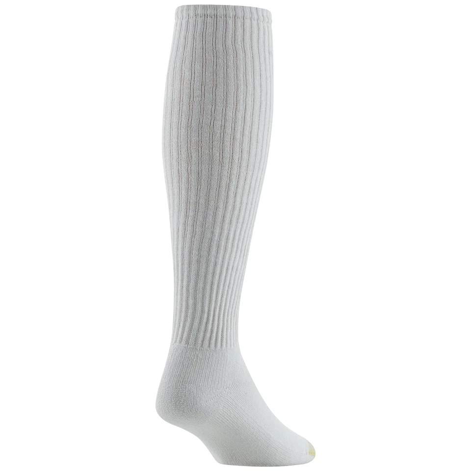 Calcetines deportivos para hombre Ultra Tec Performance sobre la pantorrilla, varios pares, blancos (... Foto 4 de 4