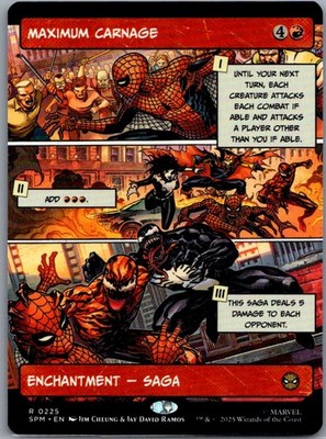 Maximum Carnage (Borderless) R Marvel's Spider-Man 225 NM