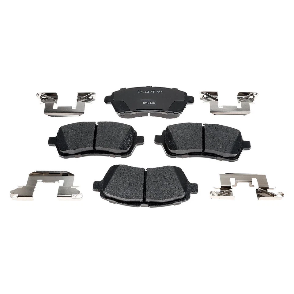 Rotores de freno delanteros + pastillas de freno de cerámica y herrajes para Ford Fiesta 2011-2019 Foto 2 de 4