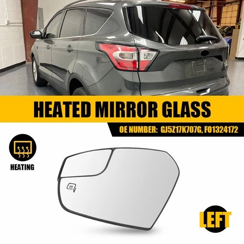Mirror Glass For 2017-19 Ford Escape Driver Side Left GJ5Z17K707G FO1324172 New