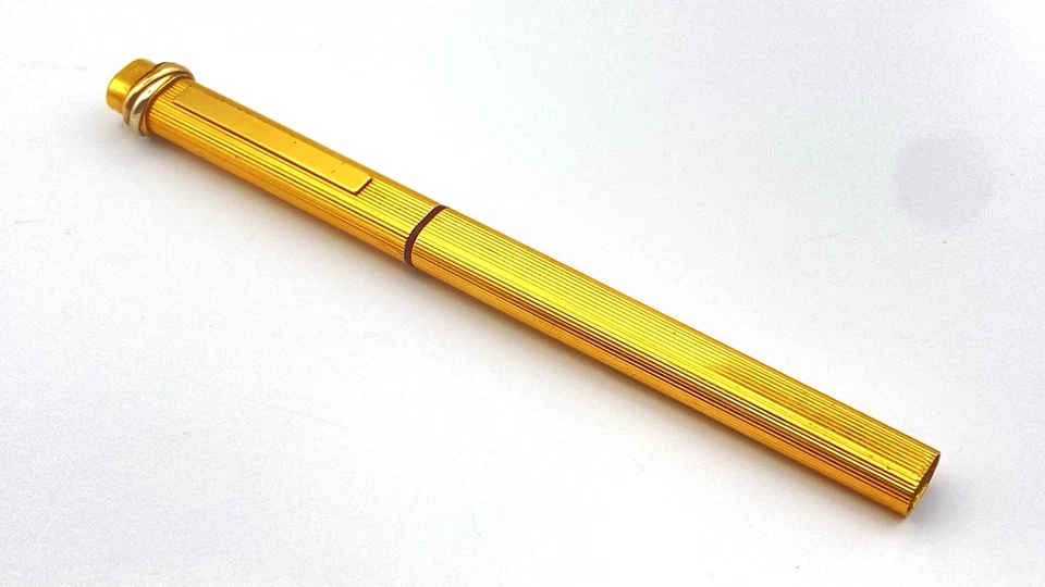 VINTAGE CARTIER VENDOME FOUNTAIN PEN FOR PARTS IN ROLLED GOLD 18K MEDIUM NIB - Image 3 of 4