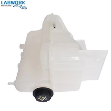White Radiator Overflow Tank W/ Cap For International 9200 9400 9900 2003-2010
