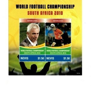 Nevis 2010 #1639 & 1641 Souvenir Sheets MNH World Cup/So. Africa/Soccer/Football