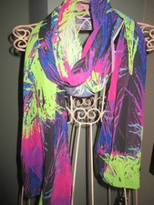 skinny long scarf new multi colour
