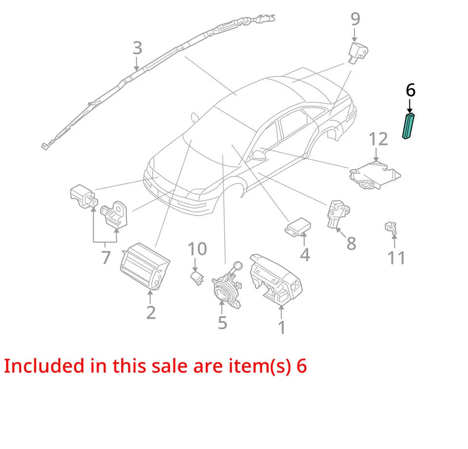 Unidad de módulo de control de bolsa de aire de airbag Ford Taurus 2008 2009 OEM Foto 4 de 4