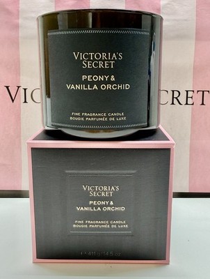 Victoria's Secret Bombshell Fragrance Candle Peony & Vanilla Orchid 3-Wick RARE