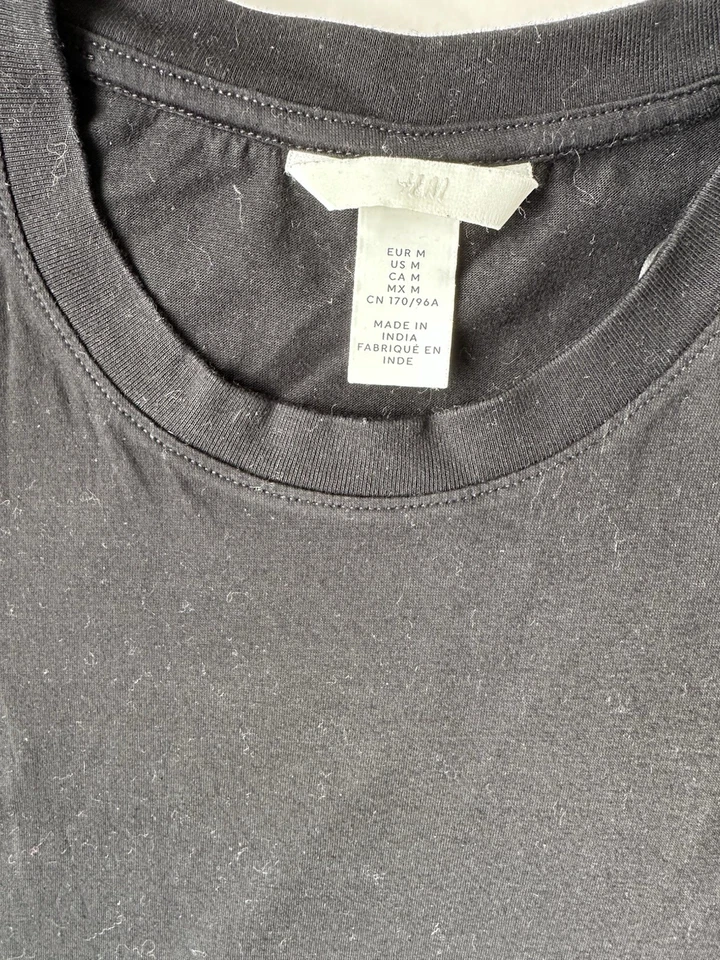 T-shirt Noir Basique H&M - Taille M - Confort & Style - Photo 2/4