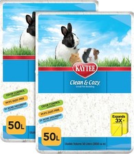 & Cozy Small Animal Paper Bedding, White, 100L - Soft & Absorbent
