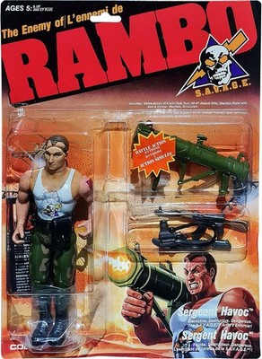 RAMBO: The Enemy of Rambo: Sergeant Havoc Figure, 1985/86 Vintage