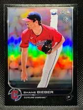 2022 Topps Chrome Ben Baller - Shane Bieber Cleveland Guardians #208