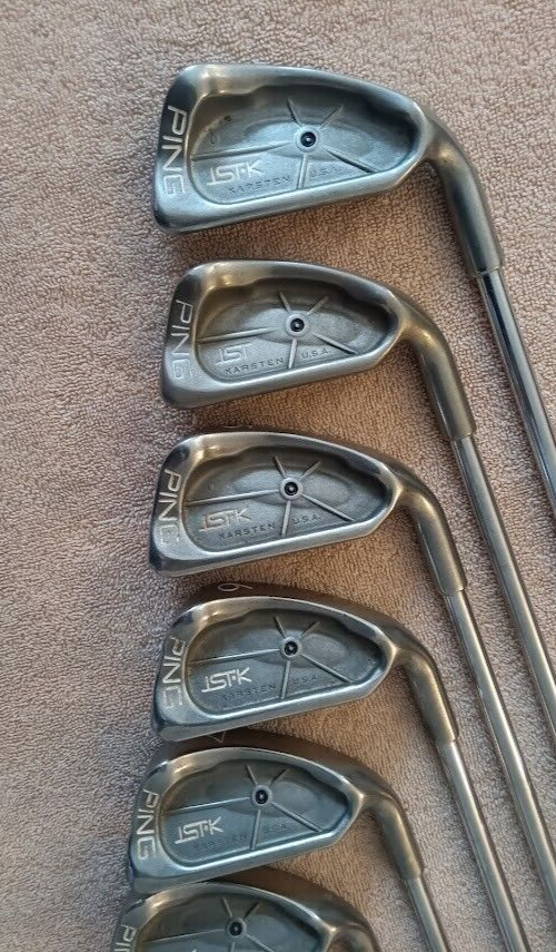 TZ GOLF - VINTAGE RARE Ping ISIK, Black Dot 3-PW Irons, 8 Clubs