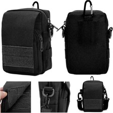 Men's Tactical Molle Pouches Belt Waist Pack Bag Phone Purse with Shoulder Strap