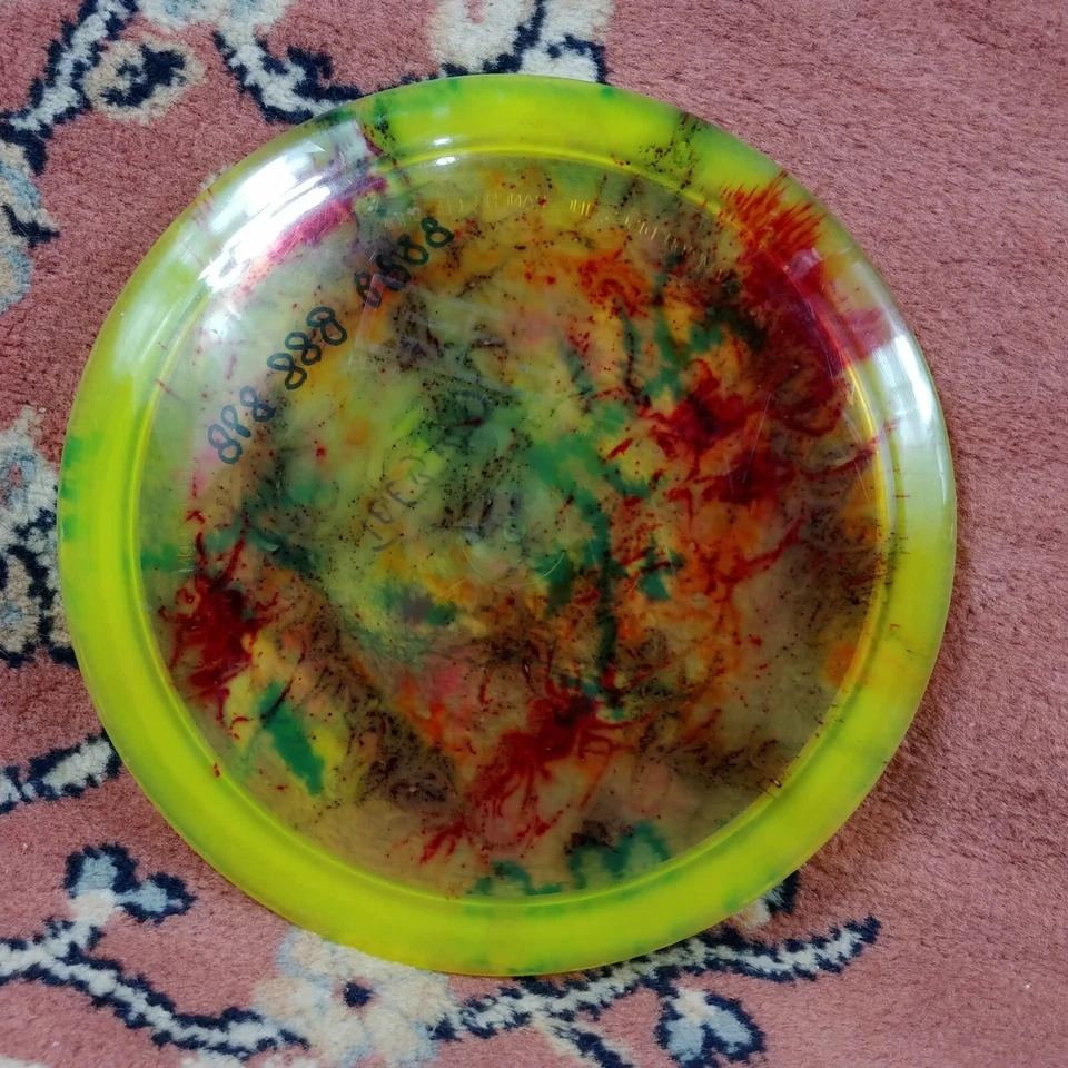 Innova Champion Teebird Factory Second F2 170g Custom Dye Yellow Disc Used Inked - Image 2 of 4