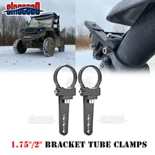 1.75"/2" Roll Tube Mount Clamp LED UTV For Yamaha Rhino Viking Light Bar Bracket
