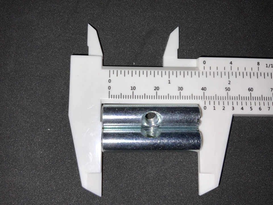 Dos (2) manguitos de tuerca cruzada Ikea M6 40 mm parte # 121121 Foto 3 de 3