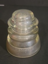 Vintage Hemingray 45 Clear Glass Insulator Made in the USA 22-51