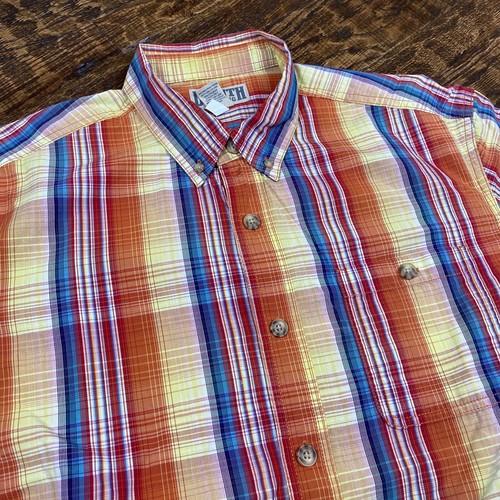 Duluth Trading Multicolor Plaid Button 