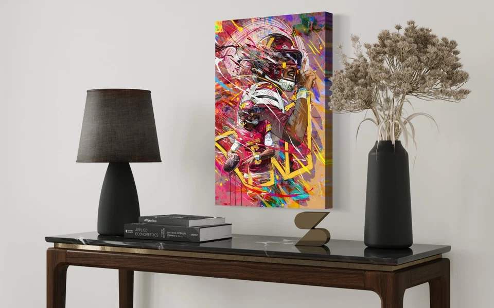 Jayden Daniels | Sports Wall Art | Canvas | Washington Commanders - Image 3 of 4