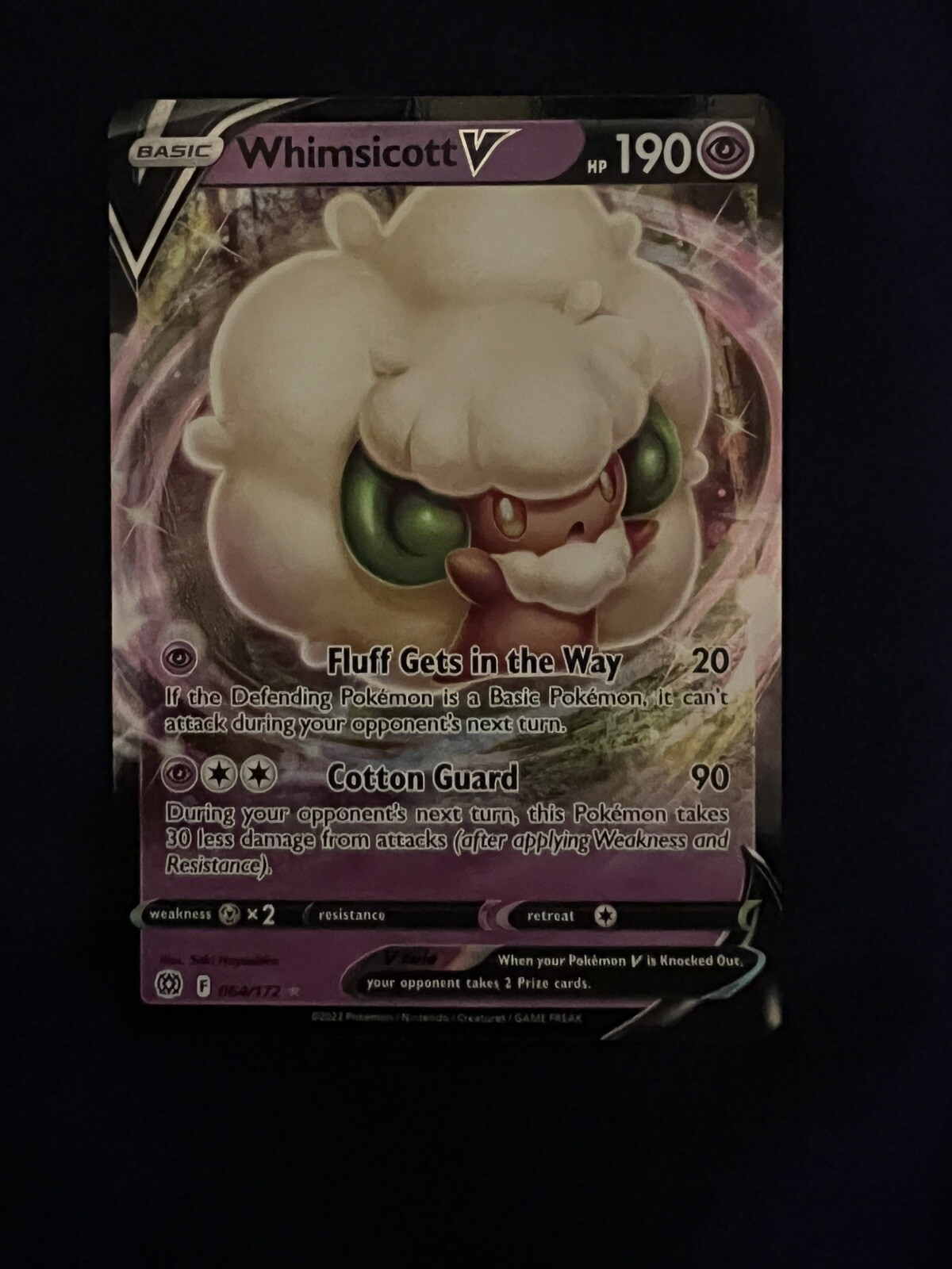 Whimsicott V #64/172 Full Art Ultra Rare Holo Brilliant Stars Near Mint To Mint