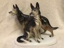 Carl Scheidig PM&M German Shepherd Dogs Alsatian Figurine 21 cm