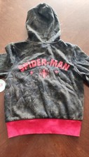 Marvel Spider-Man Kids Full Zip Hoodie Sweatshirt Size 4 7 8 14/16